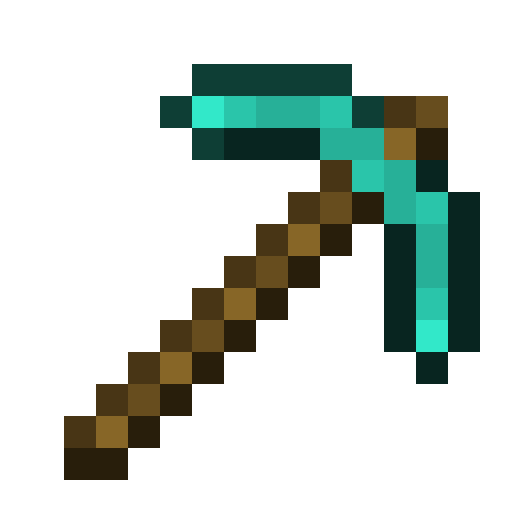 Minecraft – Diamond Pickaxe minecraft:diamond_pickaxe icon